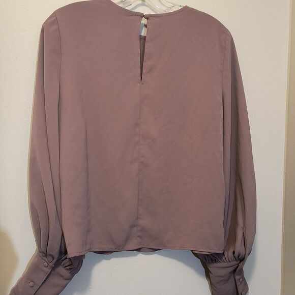 SHEIN Mauve Long Sleeve Blouse - Picture 4 of 7